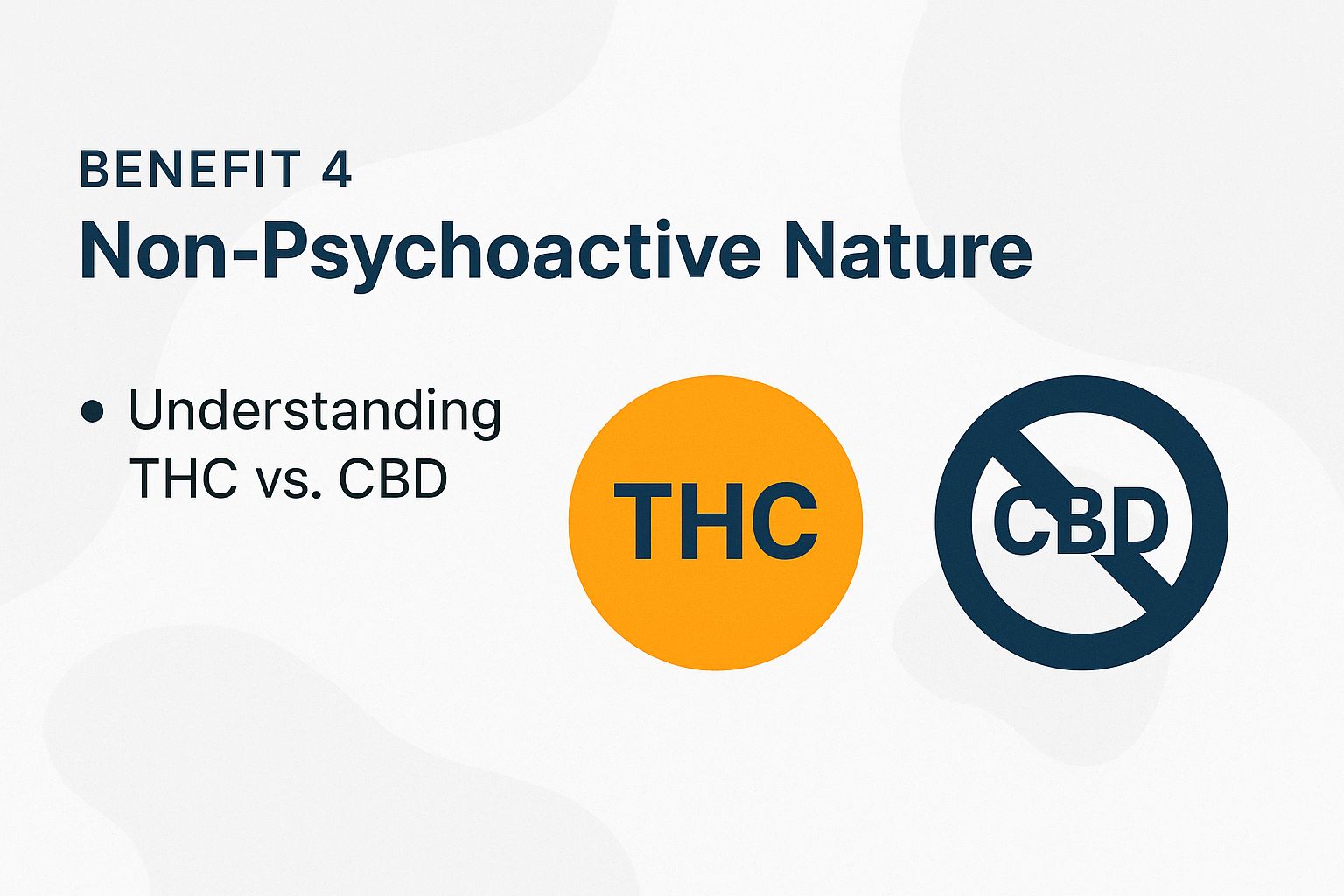 Benefit 4: Non-Psychoactive Nature