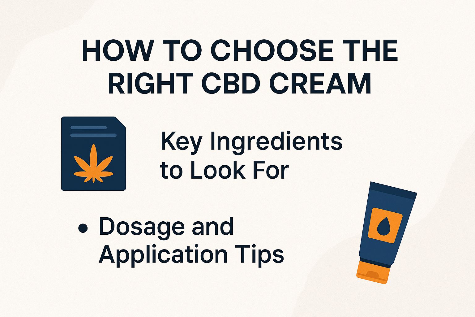 How to Choose the Right CBD Cream