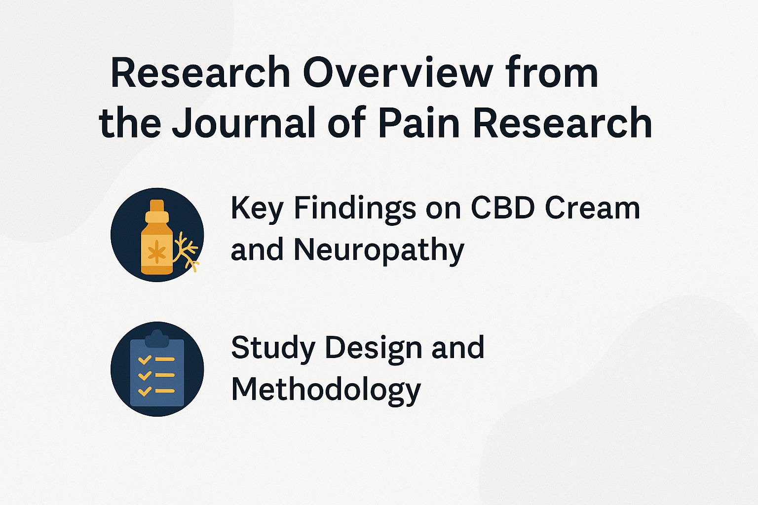 Research Overview from the Journal of Pain Research