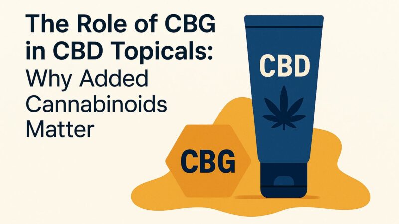 Why CBG Matters in CBD Topicals: Benefits of Added Cannabinoids